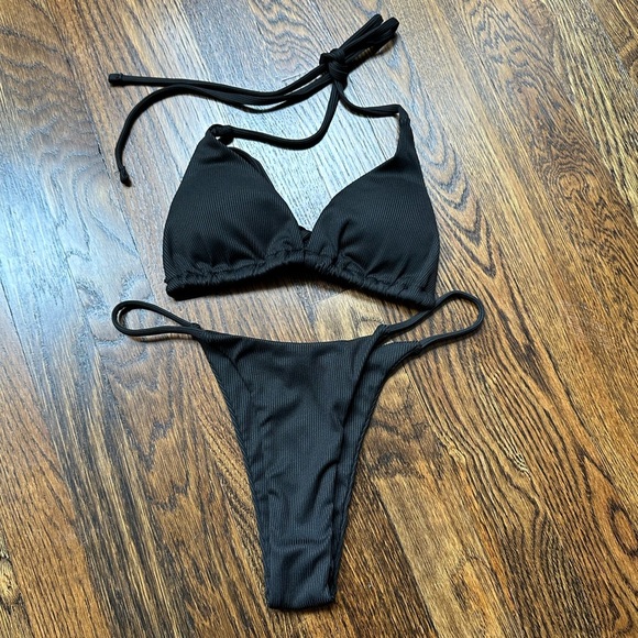 Shein Black String Bikini - Picture 1 of 6